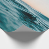 水海波ビーチ海自然 ラッピングペーパー (角)