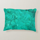 水海青波ターコイズ液背景 アクセントクッション (裏面)