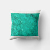 水海青波ターコイズ液背景 クッション (裏面)