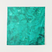 水海青波ターコイズ液背景 タペストリー (正面(横))