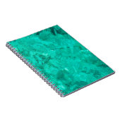 水海青波ターコイズ液背景 ノートブック (右側)