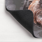 水浸しの小犬のマウスパッド マウスパッド (コーナー)