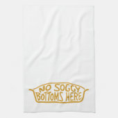 水浸しの底台所タオル無し-タン キッチンタオル (縦)