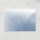 水淡い色の色の花結婚のウェブサイト エンクロージャーカード (裏面)