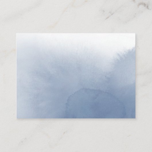 水淡い色の色の花結婚のウェブサイト エンクロージャーカード (裏面)