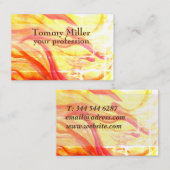 水淡い色の色トレンディープロフェッショナル名刺 名刺 (正面/裏面)