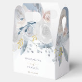 水淡い色の色結婚花 フェイバーボックス (オープン)