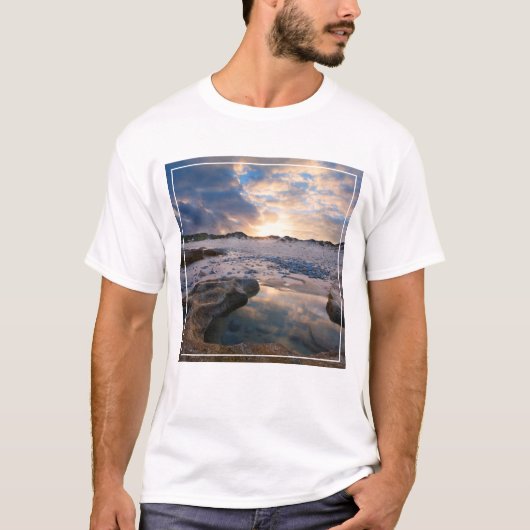 水溜の日没 Tシャツ (正面)