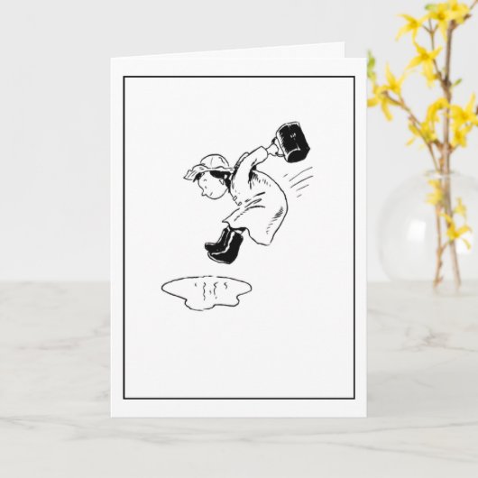 水溜ジャンパー カード (黄色い花)