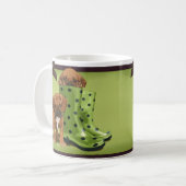 水溜Puggles コーヒーマグカップ (正面左)