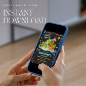 水滑カラフルり誕生日 | スプラッシュパーティー 招待状