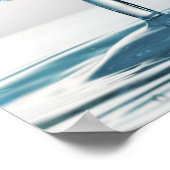 水滴が衝突して傘を作る ポスター (角)