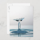 水滴が衝突して傘を作る ポストカード (正面/裏面)