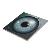 水滴で目を魅了する青い目 タイル (側面)