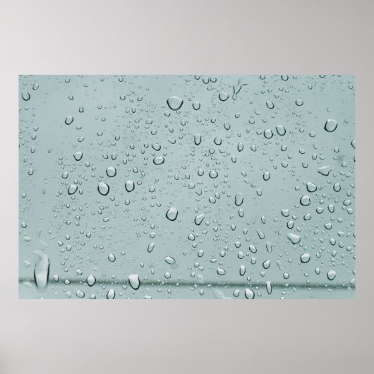 水滴のマクロショット ポスター (正面)