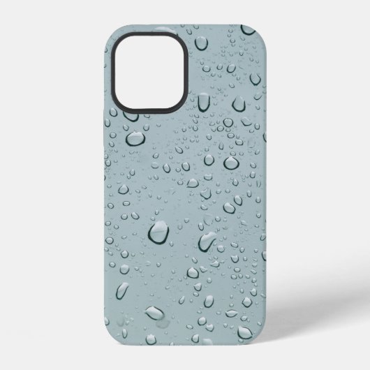 水滴のマクロショット iPhoneケース (裏面)