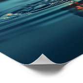 水滴のマクロ撮影 ポスター (角)