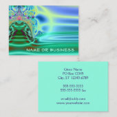 水滴の中の抽象芸術フラクタル 名刺 (正面/裏面)