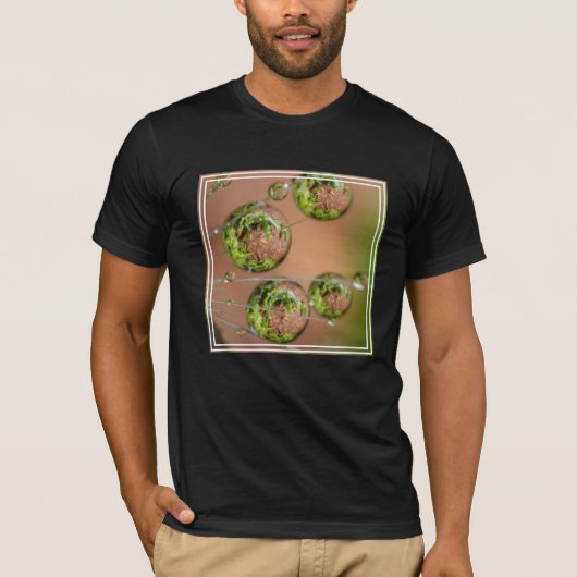 水滴の反射 Tシャツ (正面)