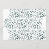 水滴の多い白い背景 プログラム (裏面)