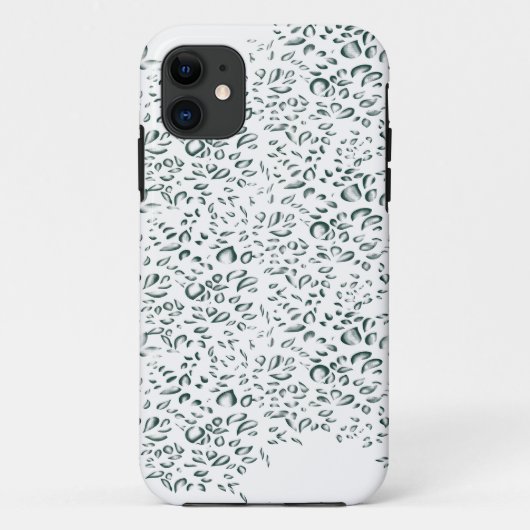 水滴の多い白い背景 Case-Mate iPhoneケース (裏面)