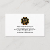 水滴の水漏れ 名刺 (裏面)