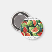 水滴の生スイカ マグネット (正面/裏面)