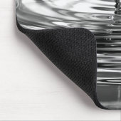 水滴の白いバラ マウスパッド (コーナー)