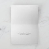 水滴の白バラ悔やみや弔慰 カード (内部)