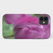 水滴の紫色のチューリップ Case-Mate iPhoneケース (裏面(横))