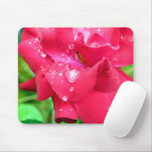 水滴の花びらマウスマット マウスパッド (マウス)
