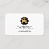 水滴の配管反射 名刺 (裏面)