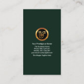 水滴の銀栓が水漏れする配管  名刺 (裏面)