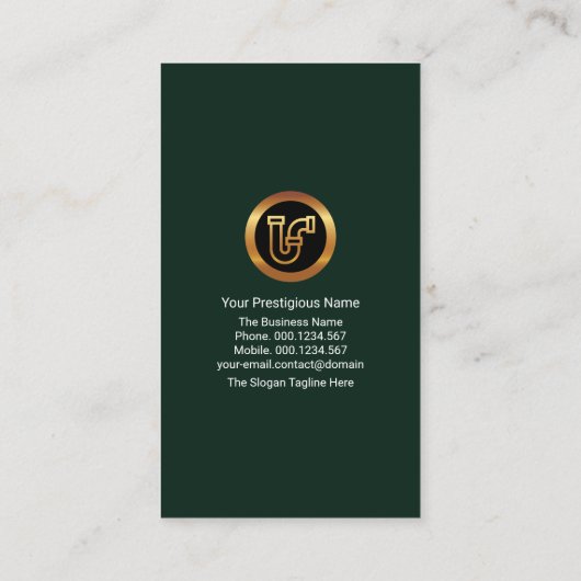 水滴の銀栓が水漏れする配管  名刺 (裏面)