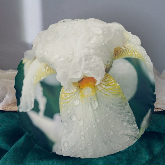 水滴を持つ虹彩 ラウンドクッション