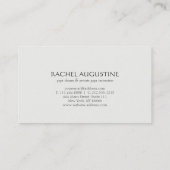 水滴エレガントフォントOMシンボルYOGAインストラクター 名刺 (裏面)