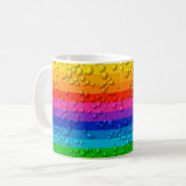 水滴カラフルカラーホイール コーヒーマグカップ (正面左)