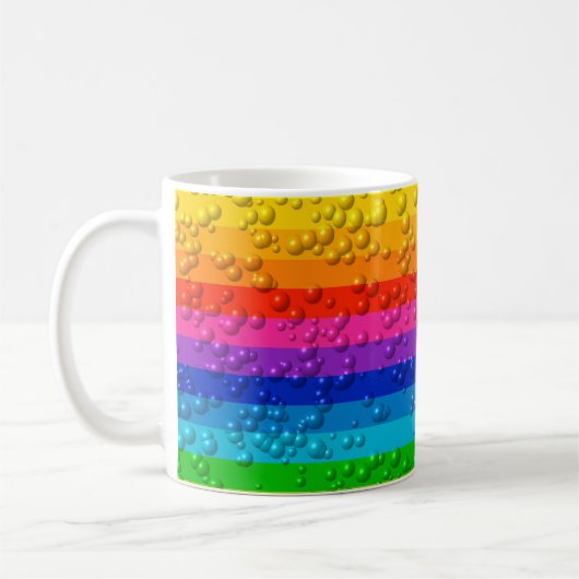 水滴カラフルカラーホイール コーヒーマグカップ (左)