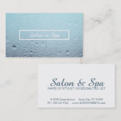 水滴サロン及びスパテンプレート 名刺 (正面/裏面)