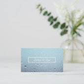 水滴サロン及びスパテンプレート 名刺 (スタンド正面)