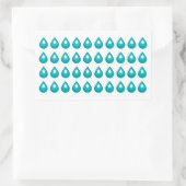 水滴ジャーナル貼り紙 長方形シール (バッグ)