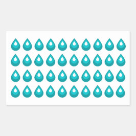 水滴ジャーナル貼り紙 長方形シール