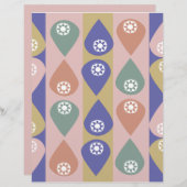 水滴スクラップブック紙 (正面/裏面)