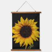 水滴タペストリー付ひまわり 吊り下げ型タペストリー (正面)