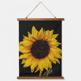 水滴タペストリー付ひまわり 吊り下げ型タペストリー