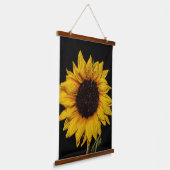 水滴タペストリー付ひまわり 吊り下げ型タペストリー (傾斜あり)