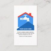 水滴ブルーウェーブ配管 名刺 (裏面)