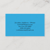 水滴プロフェッショナル配管配管配管工サービス 名刺 (裏面)