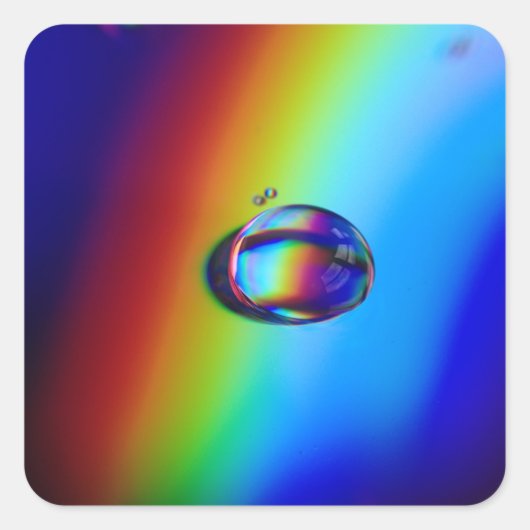 水滴マクロ スクエアシール (正面)