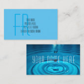 水滴ミニマルスプラッシュビジネスカーモダンド – , 名刺 (正面/裏面)